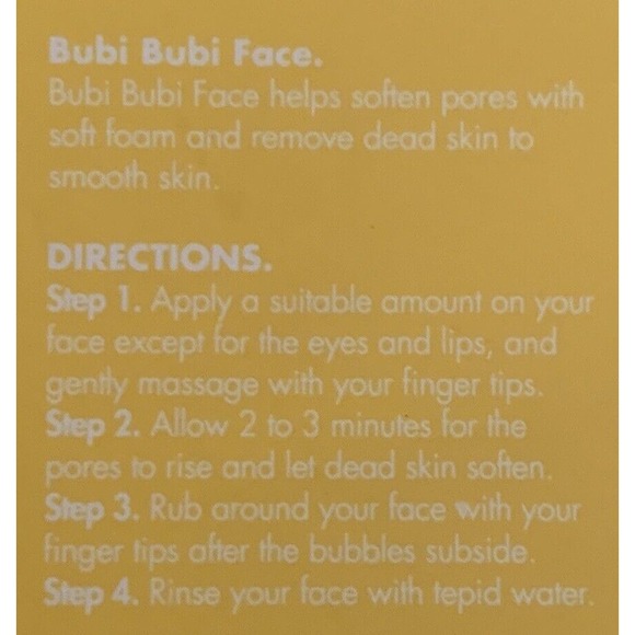 unpa BUBI BUBI FACE Bubble Peeling Gel Mask K-Beauty NIB - Picture 3 of 4